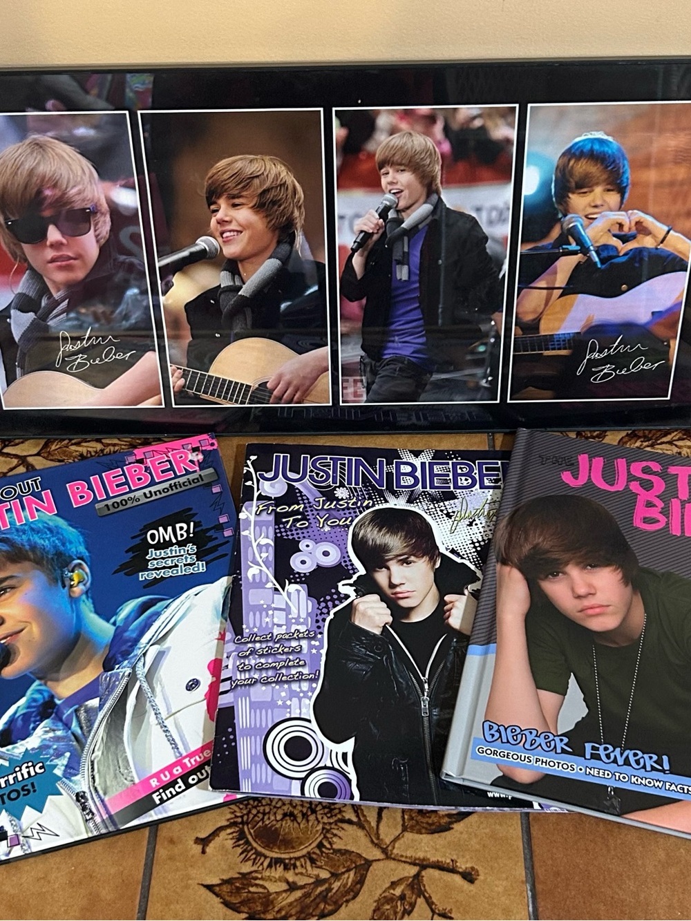 Justin Bieber Teen Fan Books - Blue, Purple, Pink